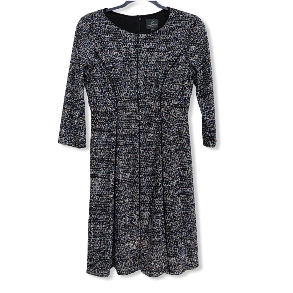 Adrianna Papell mid sleeve swing dress size 8